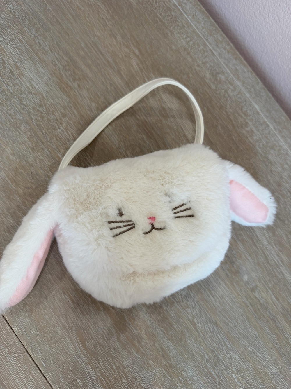 Cat & Jack Pink Plush Bunny Bag